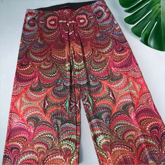 SALE | NALLY + MILLIE Printed Wide Leg Palazzo Pants - Picture 4 of 6